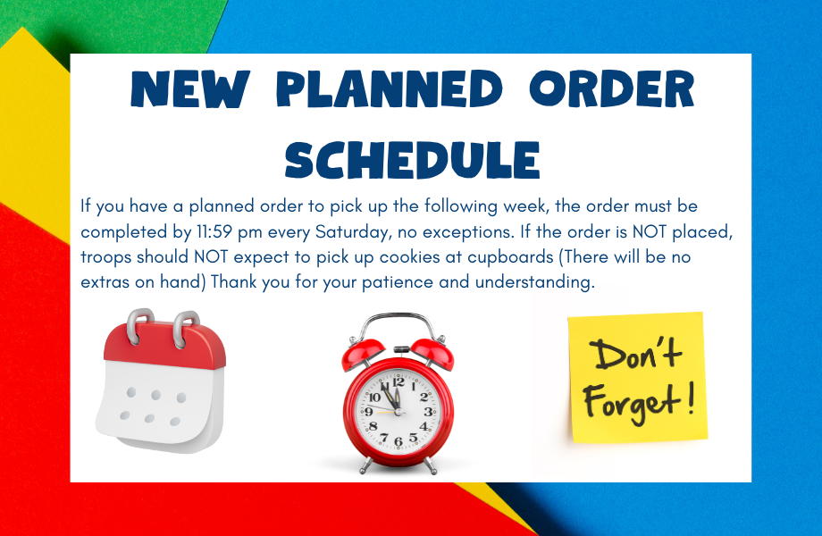 New Planned Order Schedule
